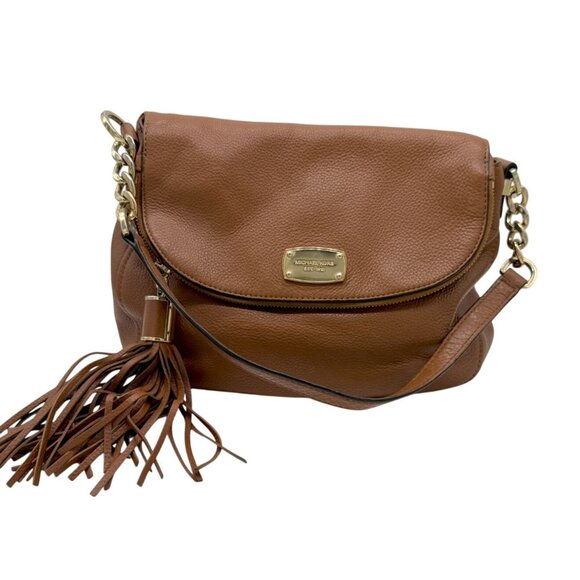 Michael Kors Brown Weston Foldover Crossbody Bag - Picture 10 of 10
